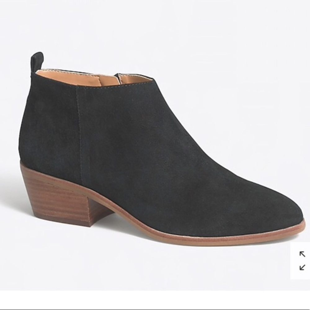 Jcrew Sawyer Black Suede Booties